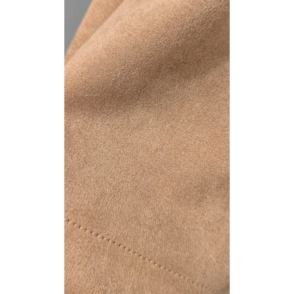 NWOT Women's Calvin Klein Tan Faux Suede Dress with Zipper Detail Size 4 - Picture 5 of 10